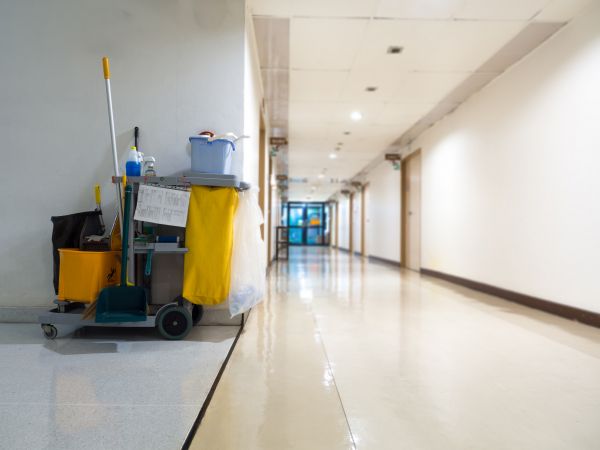 Hospital Floor Cleaning